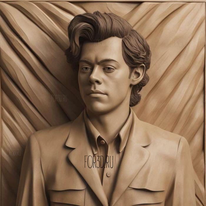 Harry Styles 4 3d stl модель для ЧПУ